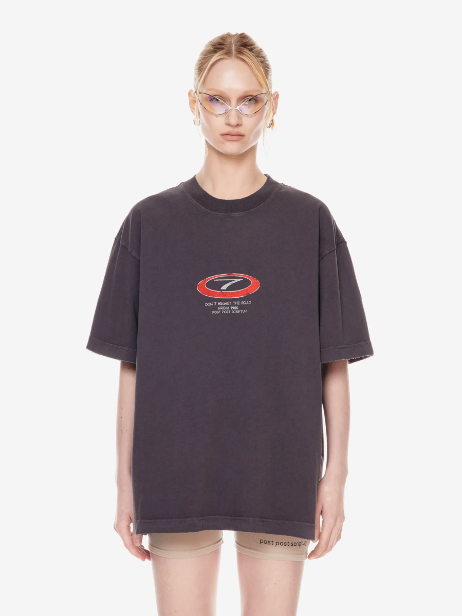 Футболка оверсайз с принтом