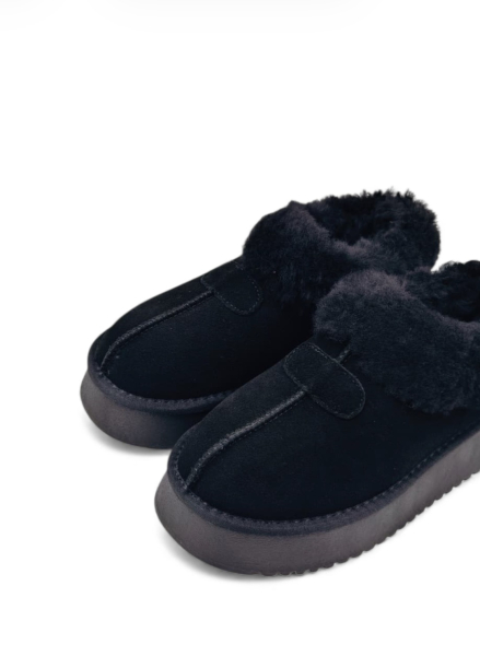 Угги из натуральной замши GRANDERA, цвет: Черный  купить онлайн