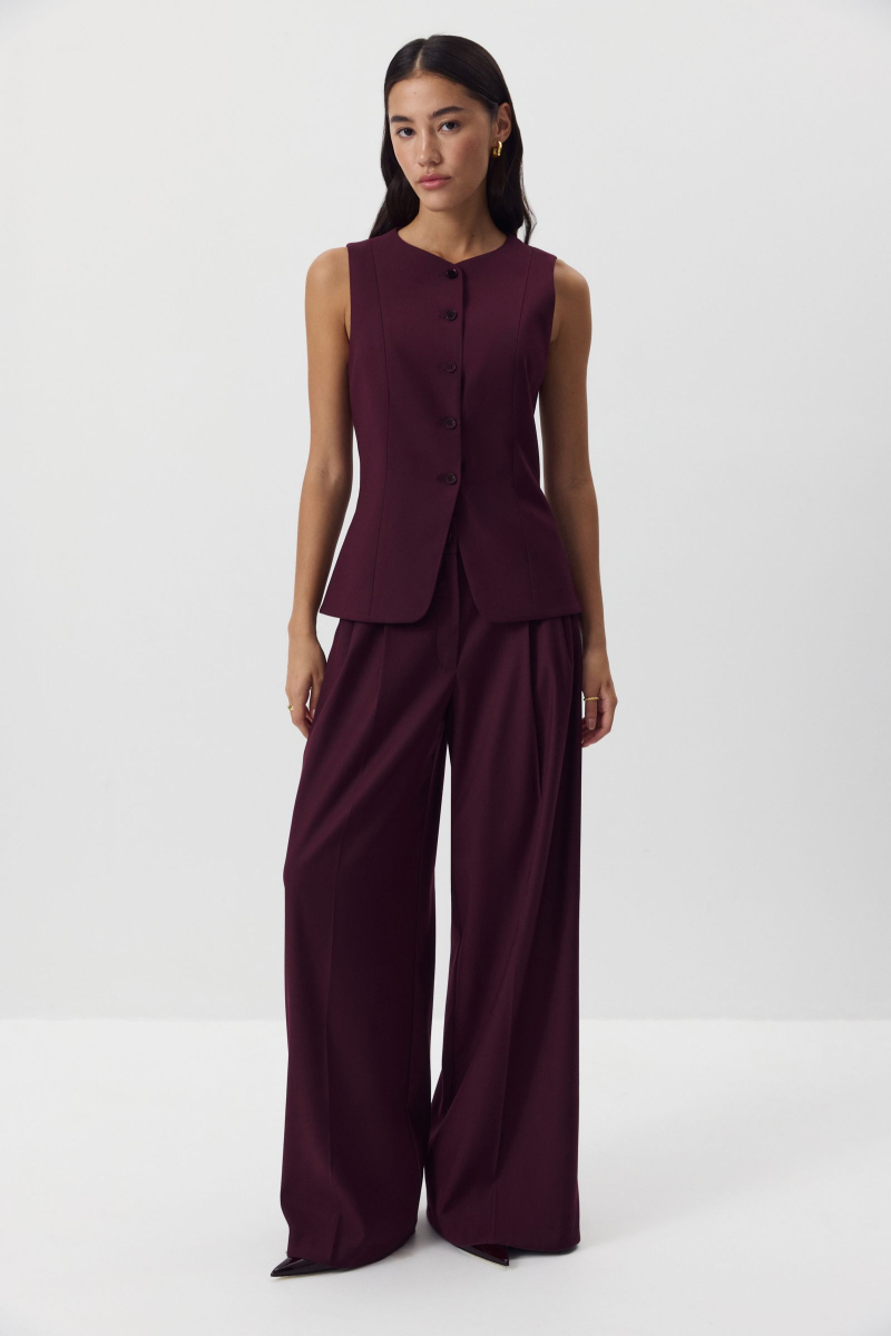 Брюки палаццо Charmstore, цвет: сливовый, 101-41037-680 купить онлайн