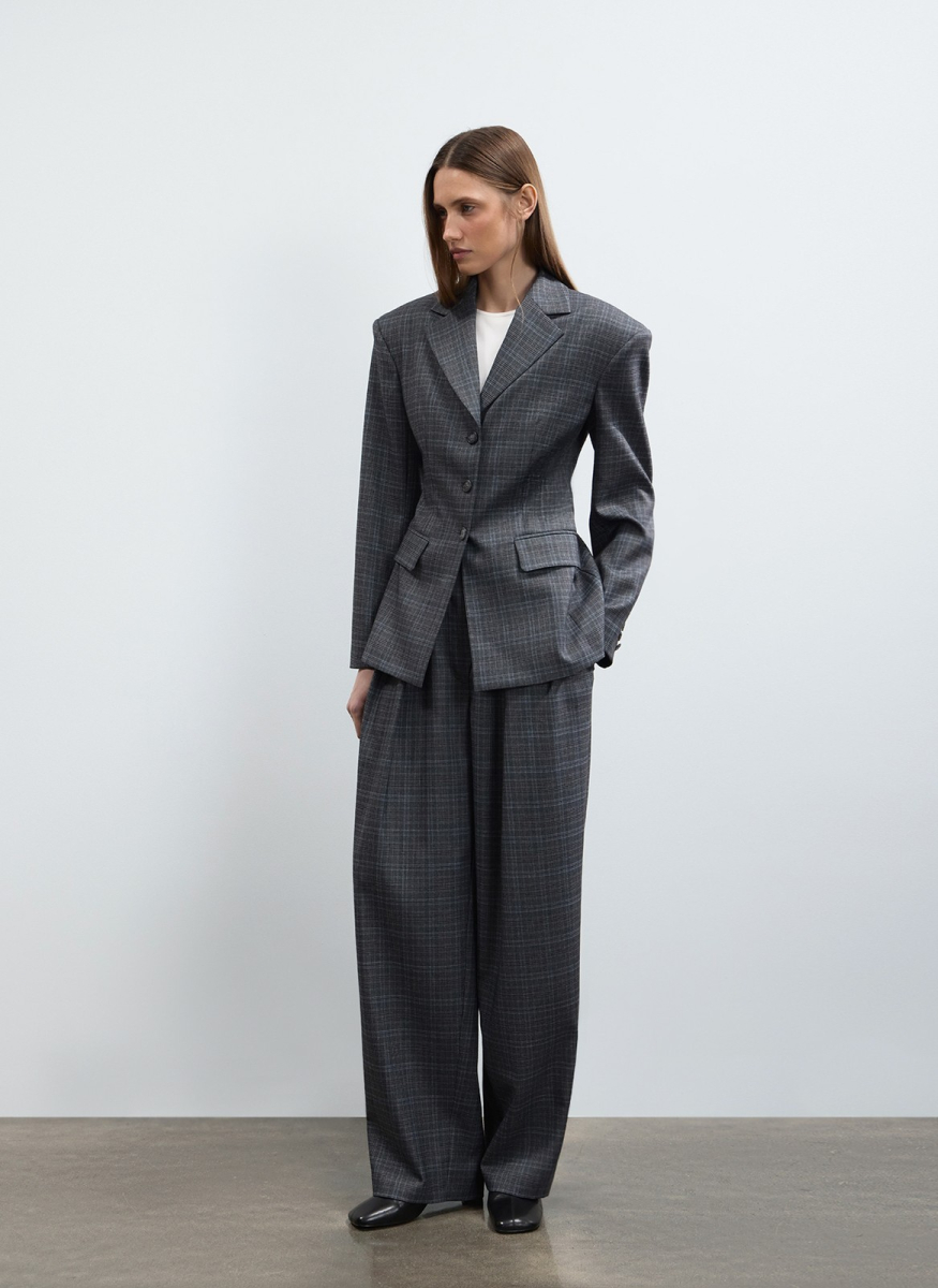 Жакет приталенный с акцентными плечами ALL WE NEED, цвет: мультиколор, 2602W1262-47 купить онлайн