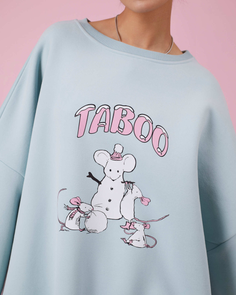 Табуха Пойдем лепить Снеговикрысу TABOO, цвет: морозная мята, TDDPS купить онлайн