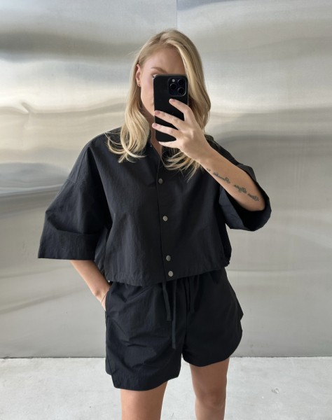 Рубашка плащевая на кулисе