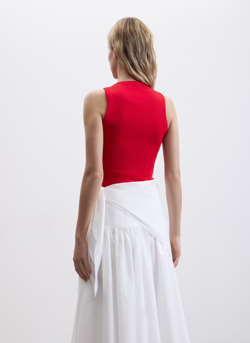 Майка в рубчик ALL WE NEED, цвет: красный, 2604W2509-07 купить онлайн