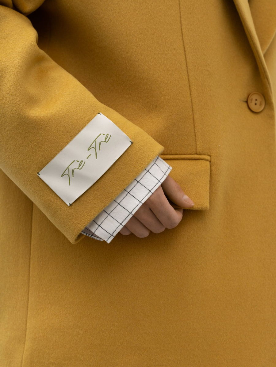 Пальто-пиджак Цыпочка TRES, цвет: Желтый, НФ-00002722 купить онлайн