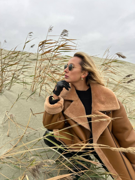 Дубленка I.B.W., цвет: рыжий, FC006 купить онлайн