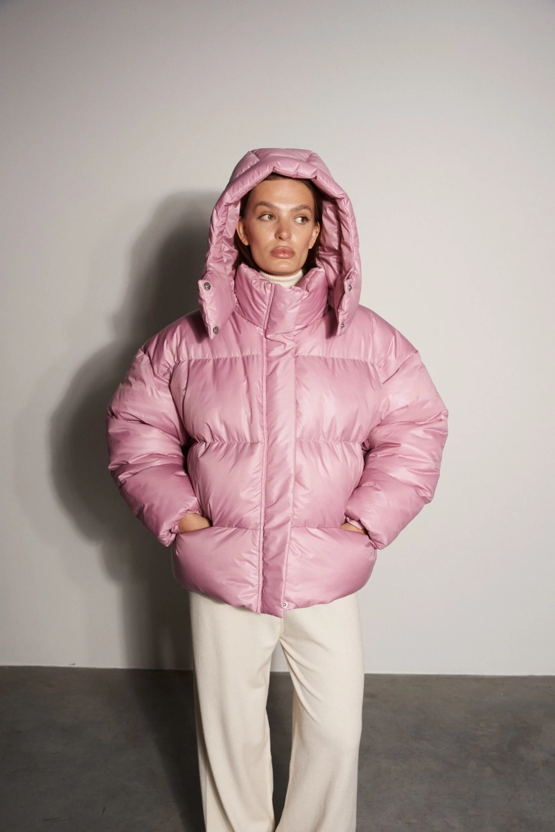 Пуховик PUFFER Y1 PINK YONS, цвет: розовый, YO-353 купить онлайн