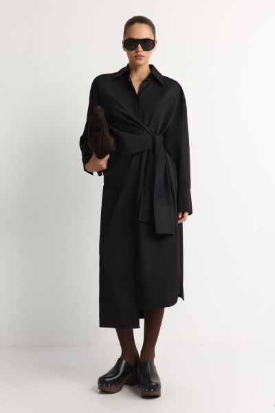 Платье из смесового хлопка TOPTOP, цвет: Черный, TTS.011.17060.900 купить онлайн