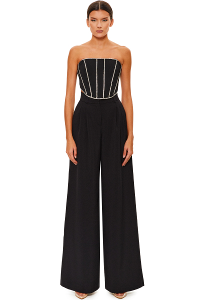 Топ-корсет со стразами SODAMODA, цвет: Черный, 19040 купить онлайн