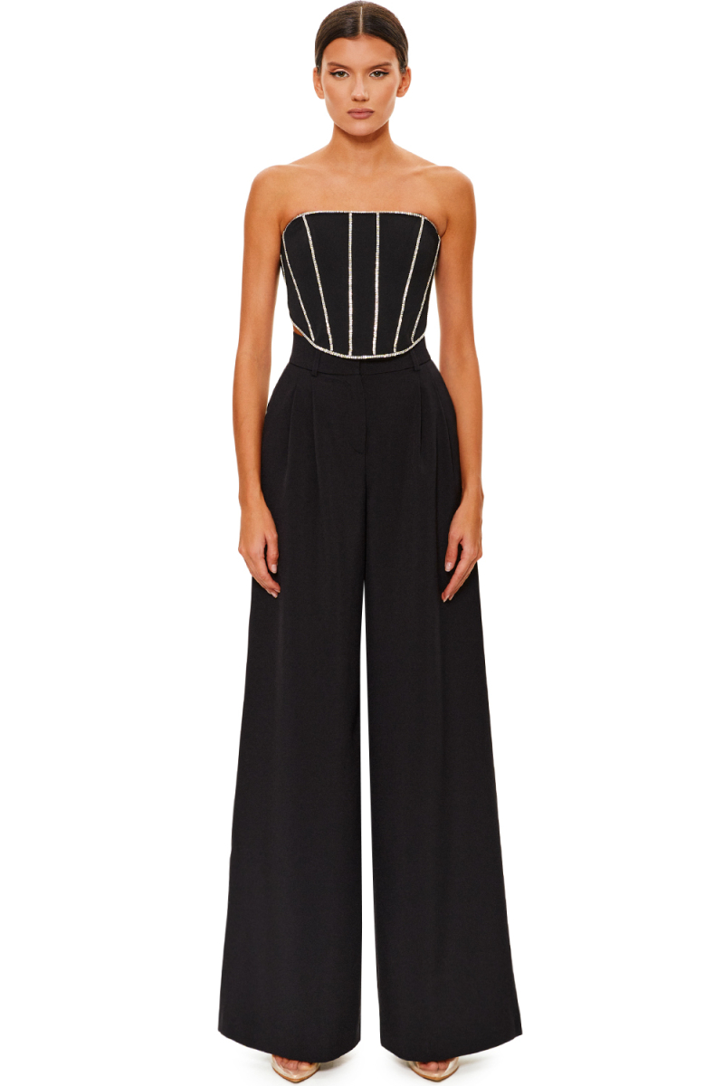 Топ-корсет со стразами SODAMODA, цвет: Черный, 19040 купить онлайн