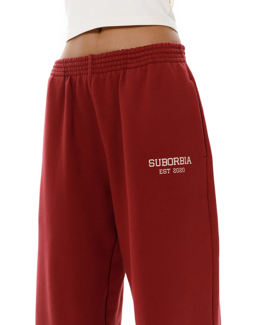 Джоггеры College Suborbia, цвет: burgundy, 05668 купить онлайн