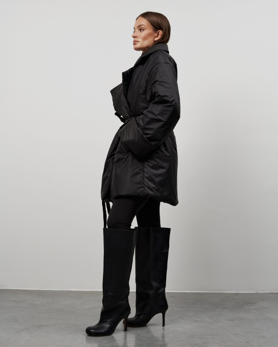 Пуховик PUFFER COAT SHORT BLACK YONS, цвет: Черный, YO-706 купить онлайн