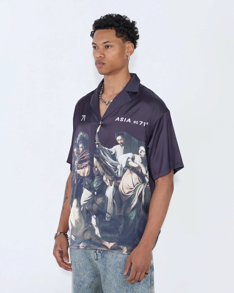 Рубашка с принтом ASIA ST 71, цвет: Черный, Ast71.AU-shirt-mercy-bl купить онлайн