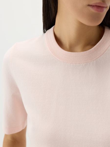 Джемпер из хлопка Conso, цвет: розовый, KJS 260705 - светло-розовый купить онлайн