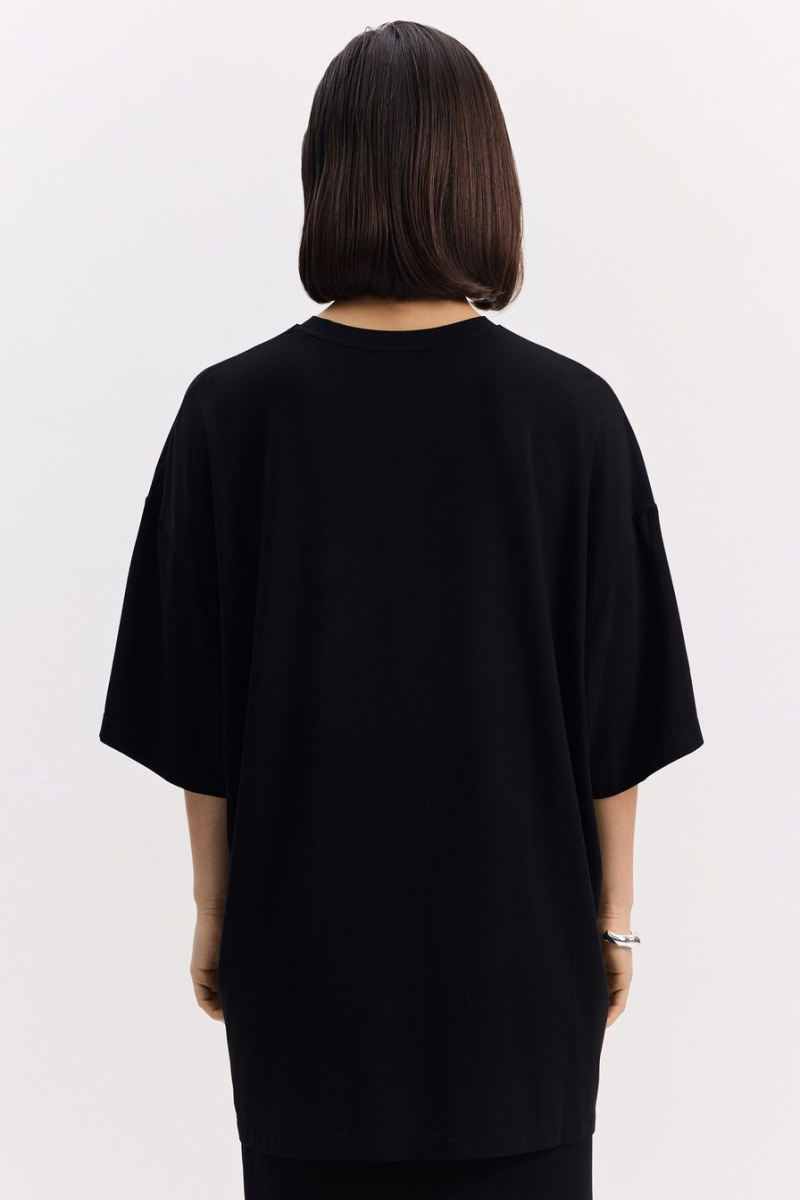 Футболка из смесовой вискозы TOPTOP, цвет: Черный, TT.027.16904.900 купить онлайн