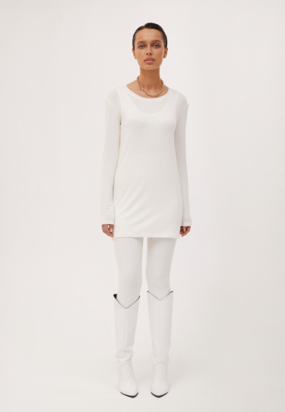 Лонгслив WooLook, цвет: молочный, V/LongD/W/Mol купить онлайн