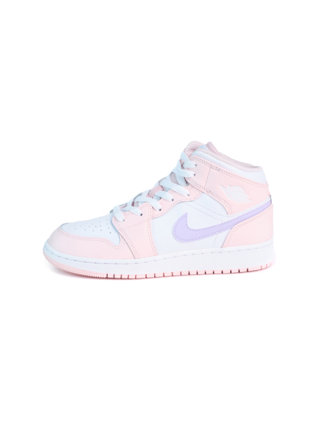 Кроссовки подростковые Jordan 1 Mid "Pink Wash" NKDADDYS SNEAKERS, цвет: розовый FD8780-601 купить онлайн