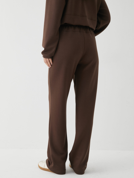Брюки из интерлока Marou, цвет: коричневый,  купить онлайн