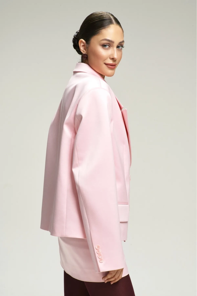 Жакет атласный Pink Erist store, цвет: розовый, НФ-00002944 купить онлайн